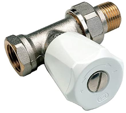 Radiator-waterkraan handmatig 1/2 inch thermostatisch rechts