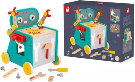 Janod - Brico'Kids - Robot trolley activiteitenwagen