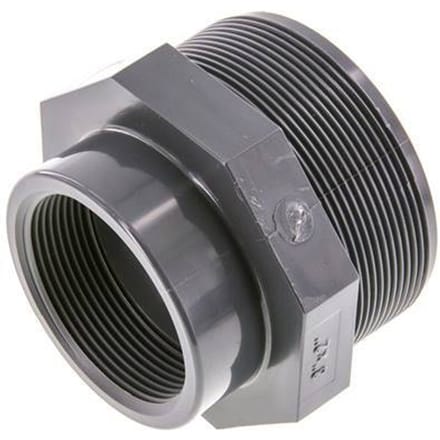 Verloopring Rp2'' Binnendraad X G3'' Buitendraad PVC-U 16bar En 1452-3