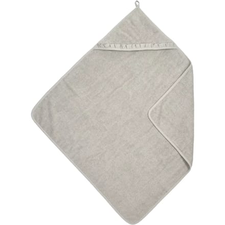 Meyco Baby Ruffle badcape - badstof - greige - 80x80cm