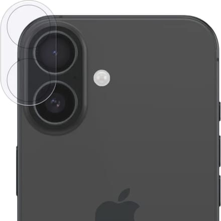 Rosso Camera Protector Geschikt voor Apple iPhone 16 / 16 Plus | Camera Lens Bescherming | Case Friendly | Ultra Dun Glas | Transparant
