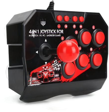 Arcade Fight Stick - Joystick Controller - Arcade Gevechtsspellen - Universele Compatibiliteit - 21 x 15 x 6 cm