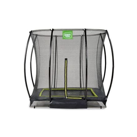 EXIT Silhouette Trampoline 153x214cm - met Veiligheidsnet - Inground - Rechthoekig - Voor Kinderen - Zwart