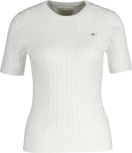 GANT T-shirt STRETCH COTTON CABLE C-NECK Set van 1
