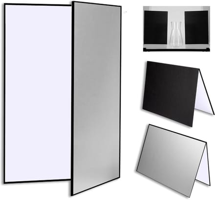 3-in-1 Fotografisch Reflecterend Vel Karton - Opvouwbare Lichtdiffuser en Achtergrond A3