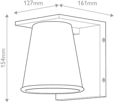 Hinkley LED Wand Buitenlamp Hans | 1X E27 Max 8W | Architectural Bronze