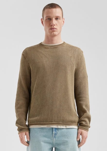 Q/S designed by - Heren pull - Maat XL - Mannen - Bruin - katoen