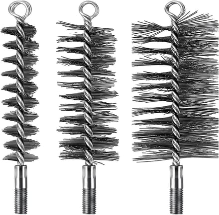 Solidchoice - Set van 3 Staaldraad Haardborstels voor Effectieve Reiniging