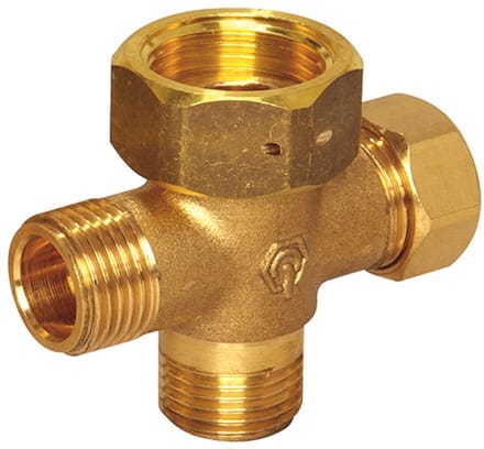 Flamco 3-voudige verdeler DN15 wartelmoer G3/4 - 3 x G1/2 AG, M1390450