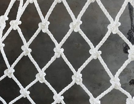 Veiligheidsnet - Beschermend net - Valbeveiliging - Corrosiebestendig - 1x3 meter - Wit