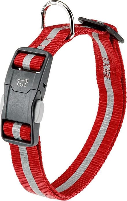 Ferplast club reflex C15/44 Hondenhalsband  Rood - 30-44 x1.5 cm