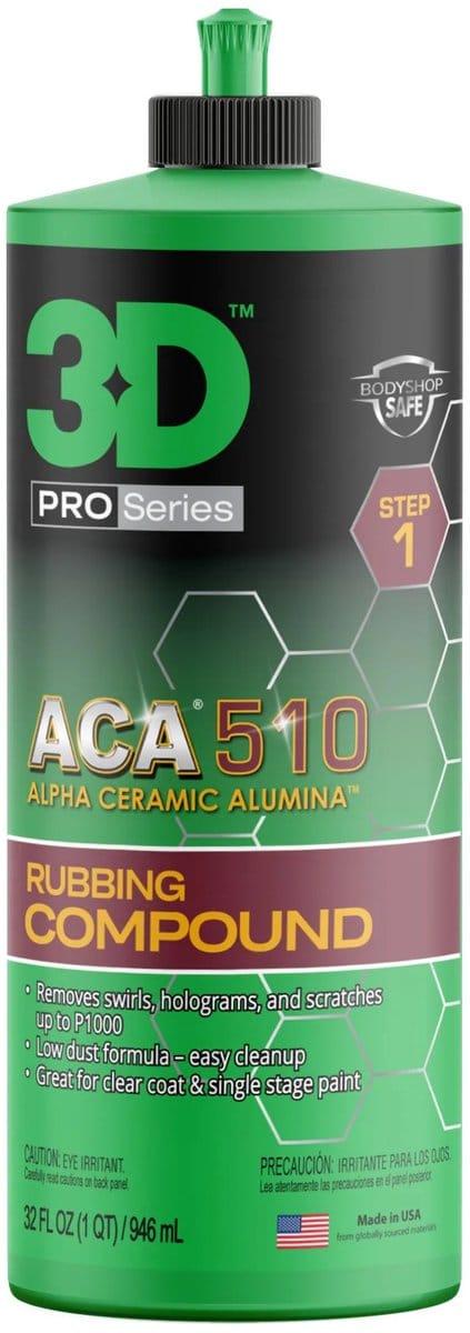 3D ACA 510 Rubbing Compound 946ml