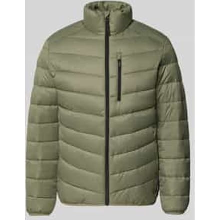 Regular fit gewatteerd jack met verticale borstzak met rits
