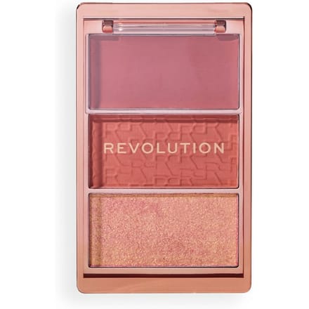 Revolution Blush Icon Palette Aura Points Rose 9.8 g