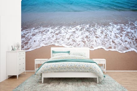Behang - Fotobehang Water - Golf - Strand - Breedte 400 cm x hoogte 240 cm