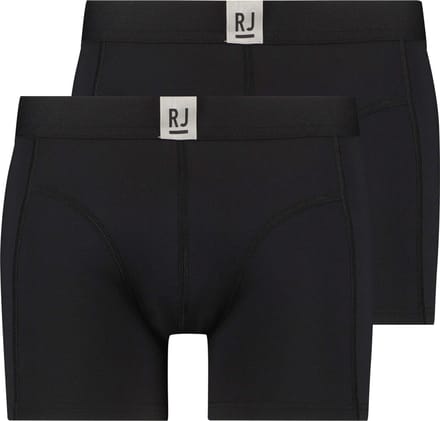 RJ Pure Color 2-Pck Heren Boxer Jort Zwart S