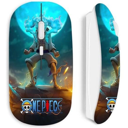 Draadloze muis - MANIACASE - One piece Luffy - Wit - Optisch - 70 g