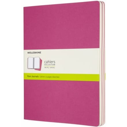 Moleskine cahier journal soft cover xl kinetic roze blanco à 3 stuks
