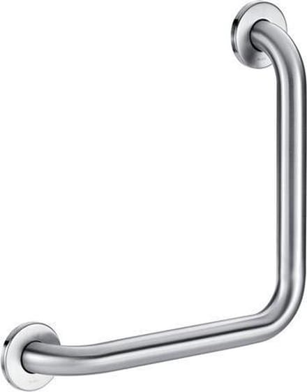 Greep 90° Ø32 300x300 RVS mat gepolijst