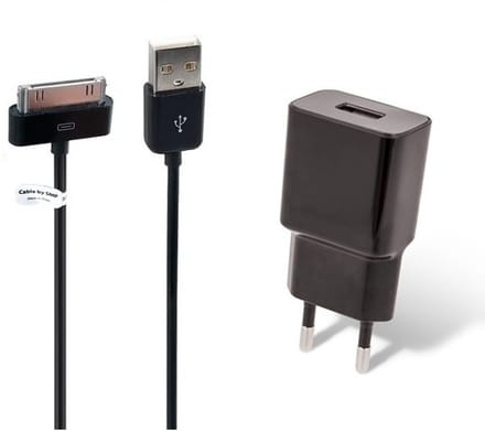 OneOne 2A lader + 3,2m USB kabel. Universele oplader adapter past op Apple iPhone 3G, 3Gs, iPhone 4, 4s, iPad 1, iPad 2, iPad 3, iPod Classic, iPod Mini, iPod Nano 1, 2, 3, 4, 5, 6, iPod Touch 1, 2, 3, 4
