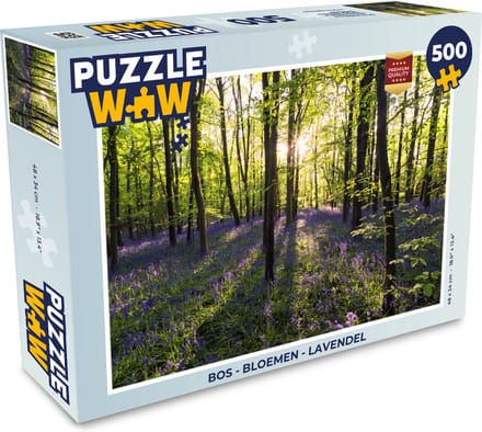 Puzzel Bos - Bloemen - Lavendel - Legpuzzel - Puzzel 500 stukjes