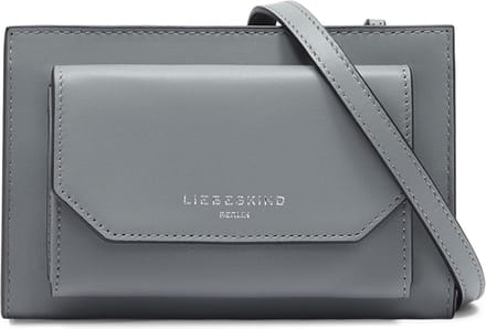 LIEBESKIND BERLIN Schoudertas Lora Calf Optic Crossbody Bag Grigio Grijs