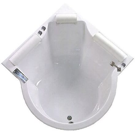 Caribia Santorini Queen corner bath 138 x 200 cm incl. foot frame