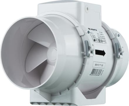 Vents TT buisventilator 125 mm - Tot 280 m³/h - Inline fan