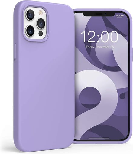 HB Hoesje Geschikt voor Apple iPhone 12 Pro Max - Paars - Siliconen Back Cover