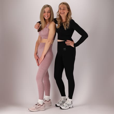Sport set dames - Legging/Crop top - Zwart / M