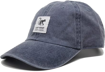 Surf Monkey - Verouderde baseballpet - Katoen - Eén maat - Marineblauw