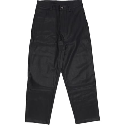 Lange broeken mannen Faux lederen Casper Pant zwart