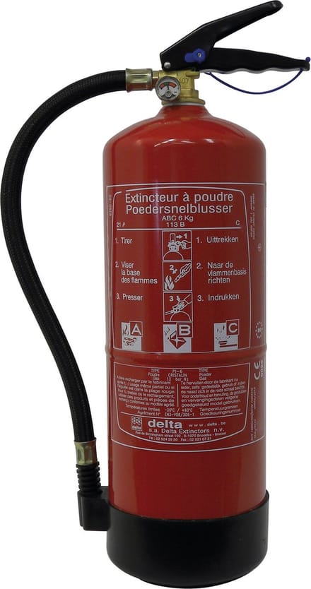 Brandblusser 6KG A/B/C BENOR (Voertuigen)