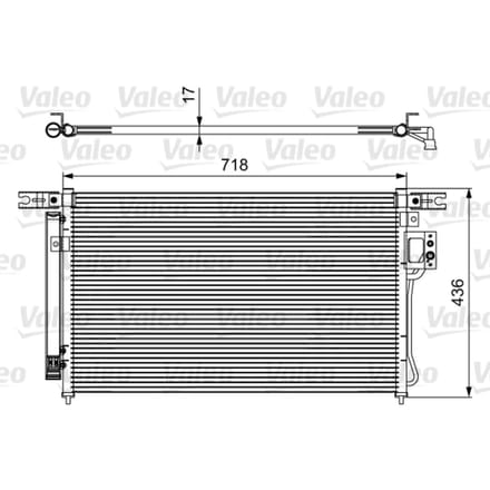 Condensator, airconditioning VALEO 814425