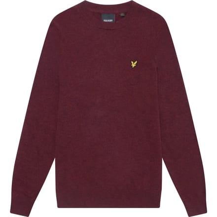 Ronde hals trui van lamswol Lyle & Scott Blend