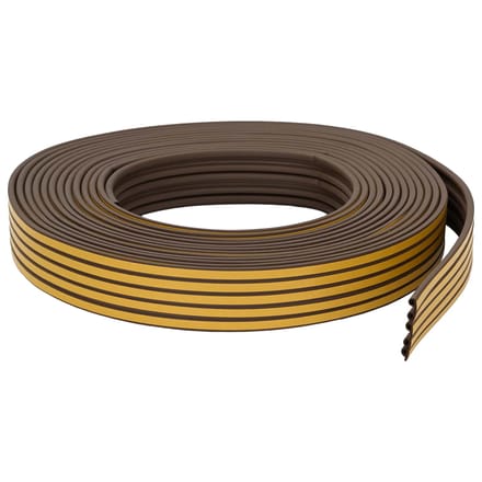 vidaXL - Zelfklevende - raamdichting - Bruin - 9 - x - 6 - mm - 100 - m - EPDM-schuin