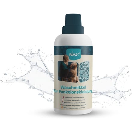 nimo® wasmiddel voor functionele kleding • reinigt betrouwbaar zonder geur- en kleurstoffen 500