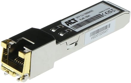 ACT SFP 1000Base copper RJ45 transceiver gecodeerd voor Juniper (SFP-1GE-T)