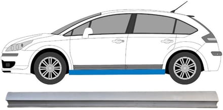 Reparatie dorpel onderste deel voor Citroen C4 2004-2011 / Links