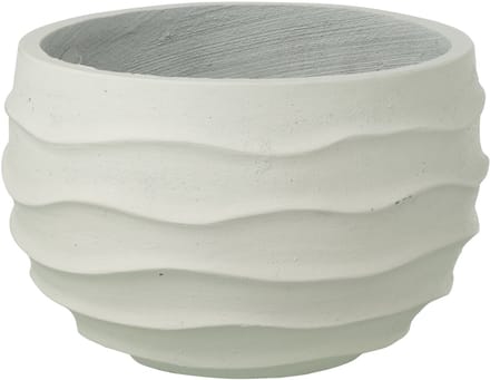 J-Line bloempot Golf + Buiten zand - steen - wit - small