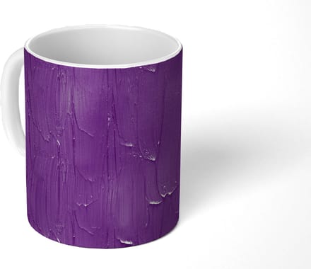 Mok - Verf - Paars - Patronen - Mokken - 350 ML - Beker - Uitdeelcadeautjes