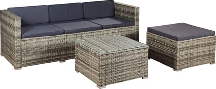 Loungeset Punta Cana - M - Polyrotan