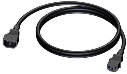 Procab C13 - C14 voeding verlengkabel - 0,50 meter