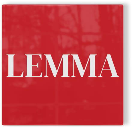 Tegeltje Haarlem Lemma - rood wit - tegeltje stad - tegeltje met tekst