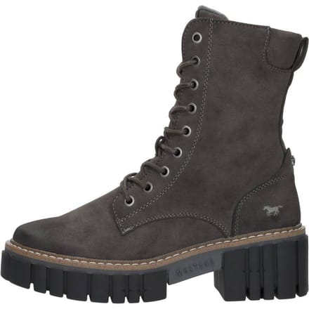 Mustang dames veterboot - Grijs - Maat 37