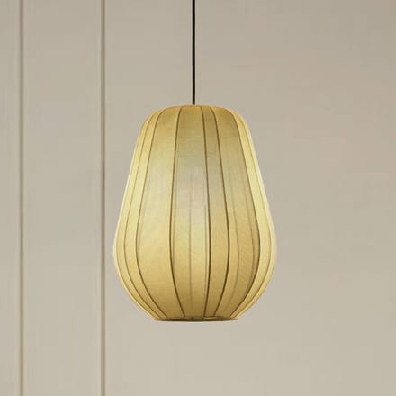 Lindby - Hanglamp - 1licht - Stof - H: 38 cm - E27 - grijs
