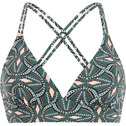 Protest MIXRelax - Triangel bikini top Dames - Koordsluiting - Uitneembare vulling - Normale pasvorm - Groen