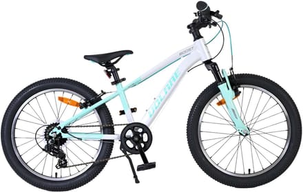 Volare Boost Kinderfiets - 20 inch - Wit/Mintgroen - 7 Speed