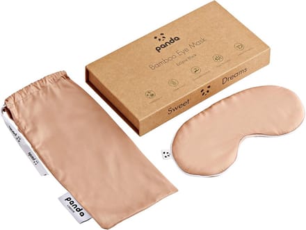 Oogmasker - Slaapmasker - Ontspannen slapen - 100% bamboe - 6 x 18 x 2 cm - Roze