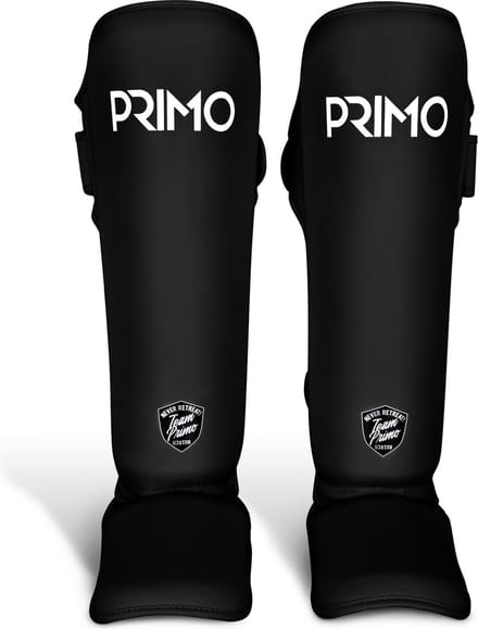 Primo Classic Muay Thai Scheenbeschermer - Zwart - Maat XL